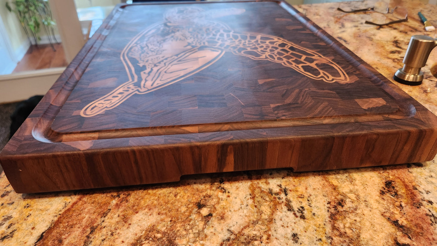 Sea Turtle Chopping Block - Large