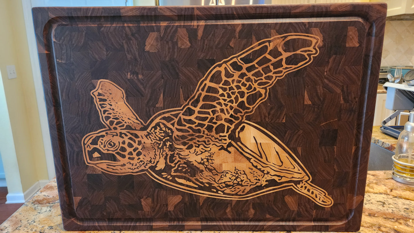 Sea Turtle Chopping Block - Large