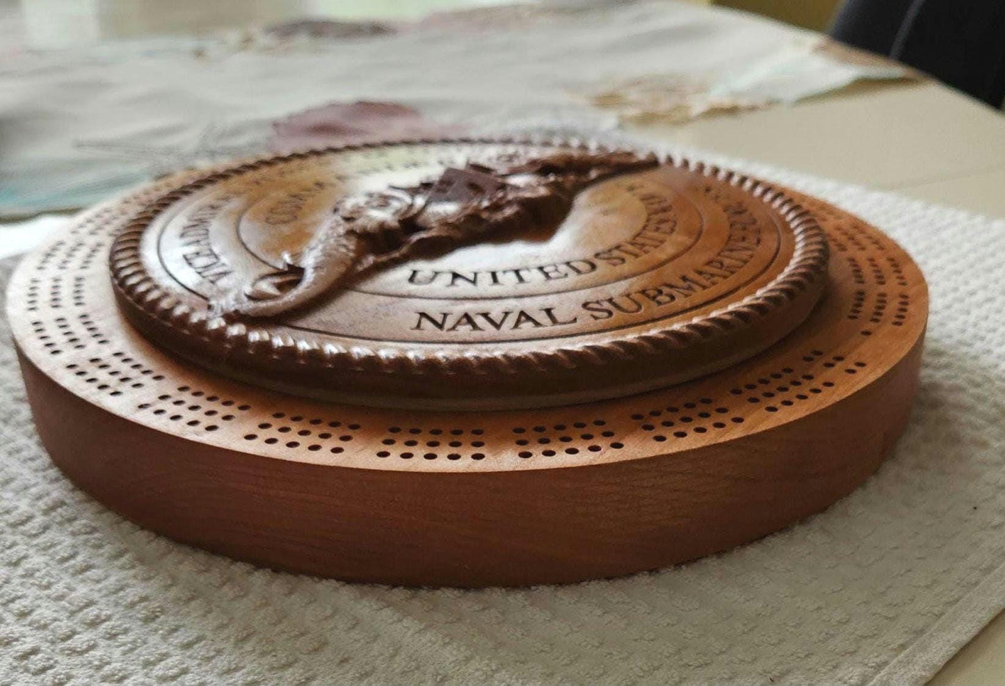 Custom Cribbage Board - US Navy - Submarine