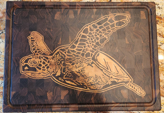 Sea Turtle Chopping Block - Large